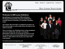 Tablet Screenshot of billlyonssolicitors.com